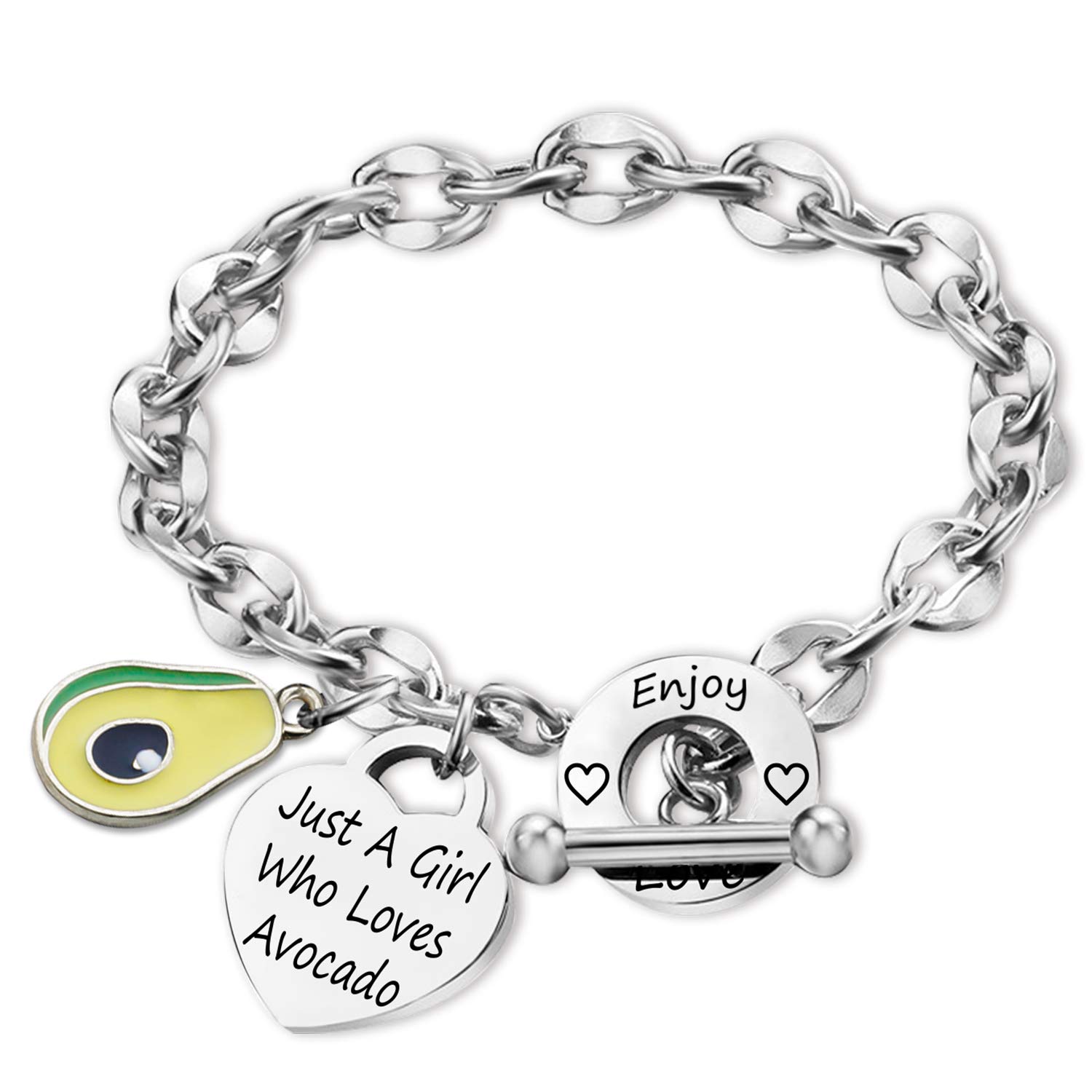 Avocado Bracelet Acocado Lover Gift Acocado Jewelry Just A Girl Who Loves Avocado Funny Avocado Gift