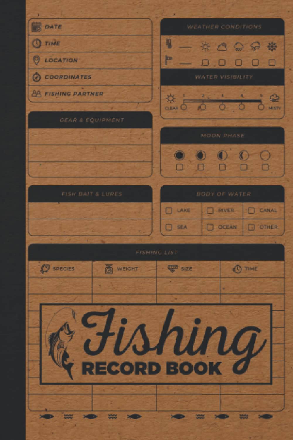 Fishing Record Book: Fishermans Journal - Fishing Log Book For True Enthusiasts & Professional Fishermen - Fishing Journal To Keep Track Of Fishing Trips Experience - Fishing Gifts