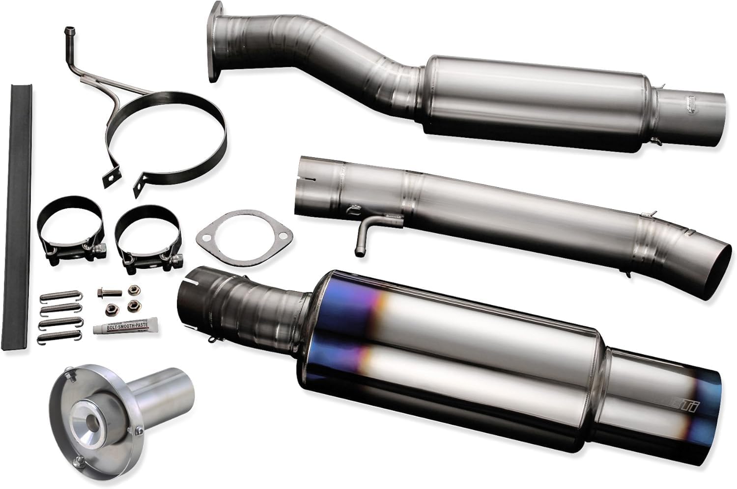 TOMEI Full Titanium Muffler Kit Compatible with Nissan 350Z/Z33, Type R Single Exit - TB6090-NS04A