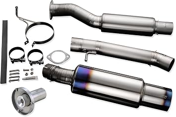 Tomei Full Titanium Muffler Kit Compatible with Nissan 350Z/Z33, Type R Single Exit - TB6090-NS04A