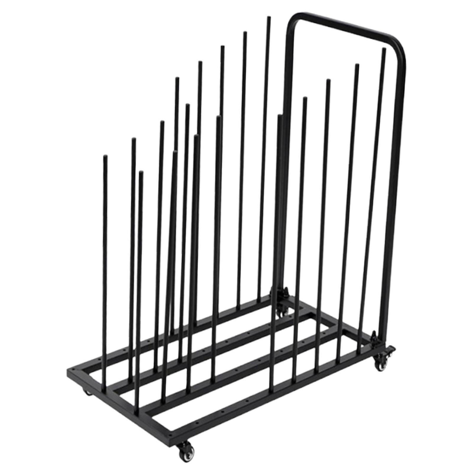 Wytrzymały metalowy stojak do przechowywania sztuki na kółkach, minimalistyczna deska do suszenia i ekspozycji dzieł sztuki i rzemiosła - idealne akcesorium dla artystów i rzemieślników