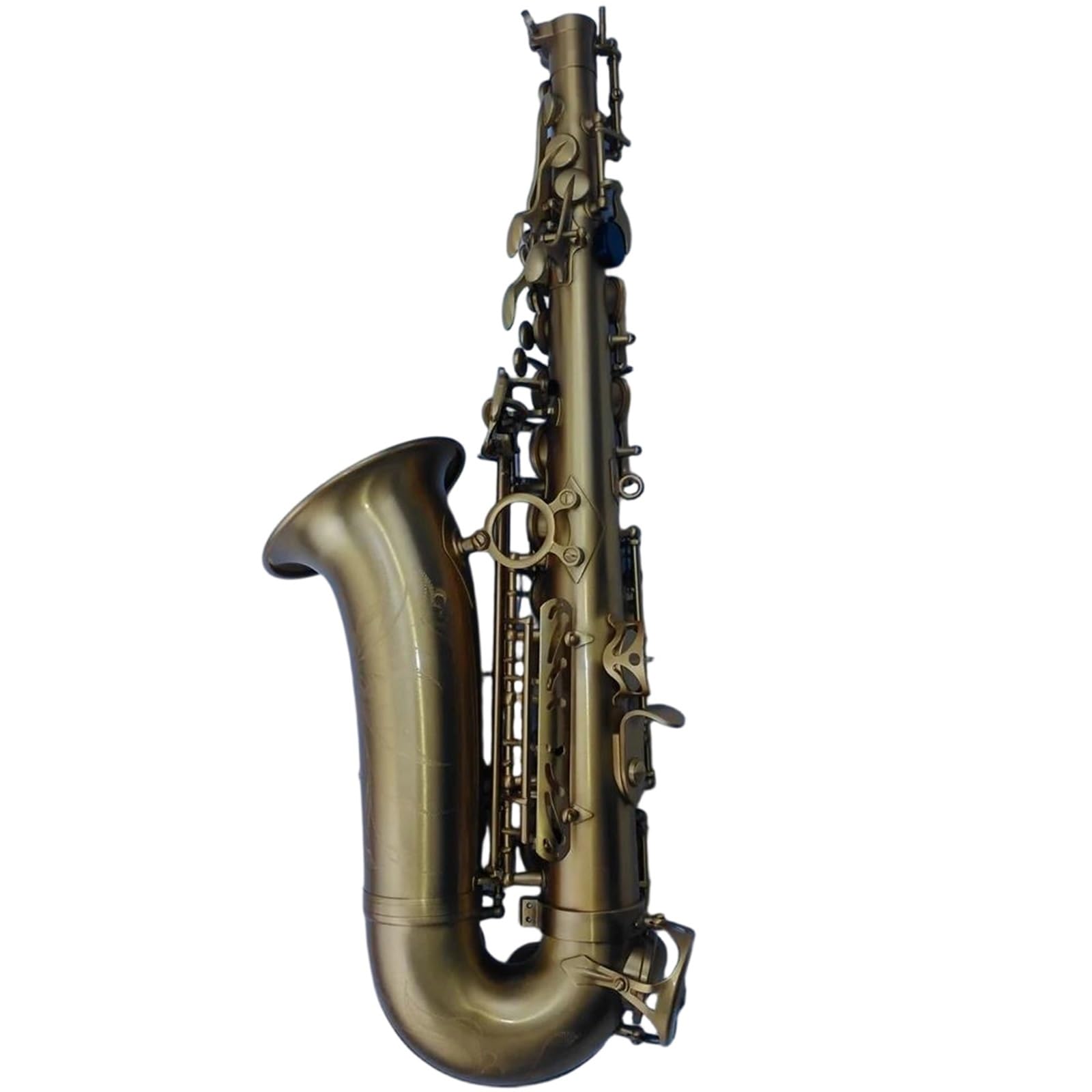 Saksofony Saksofon Sopranowy Rurowy W Tonacji B Dur Profesjonalny Instrument Dęty Blaszany Vintage Z Futerałem