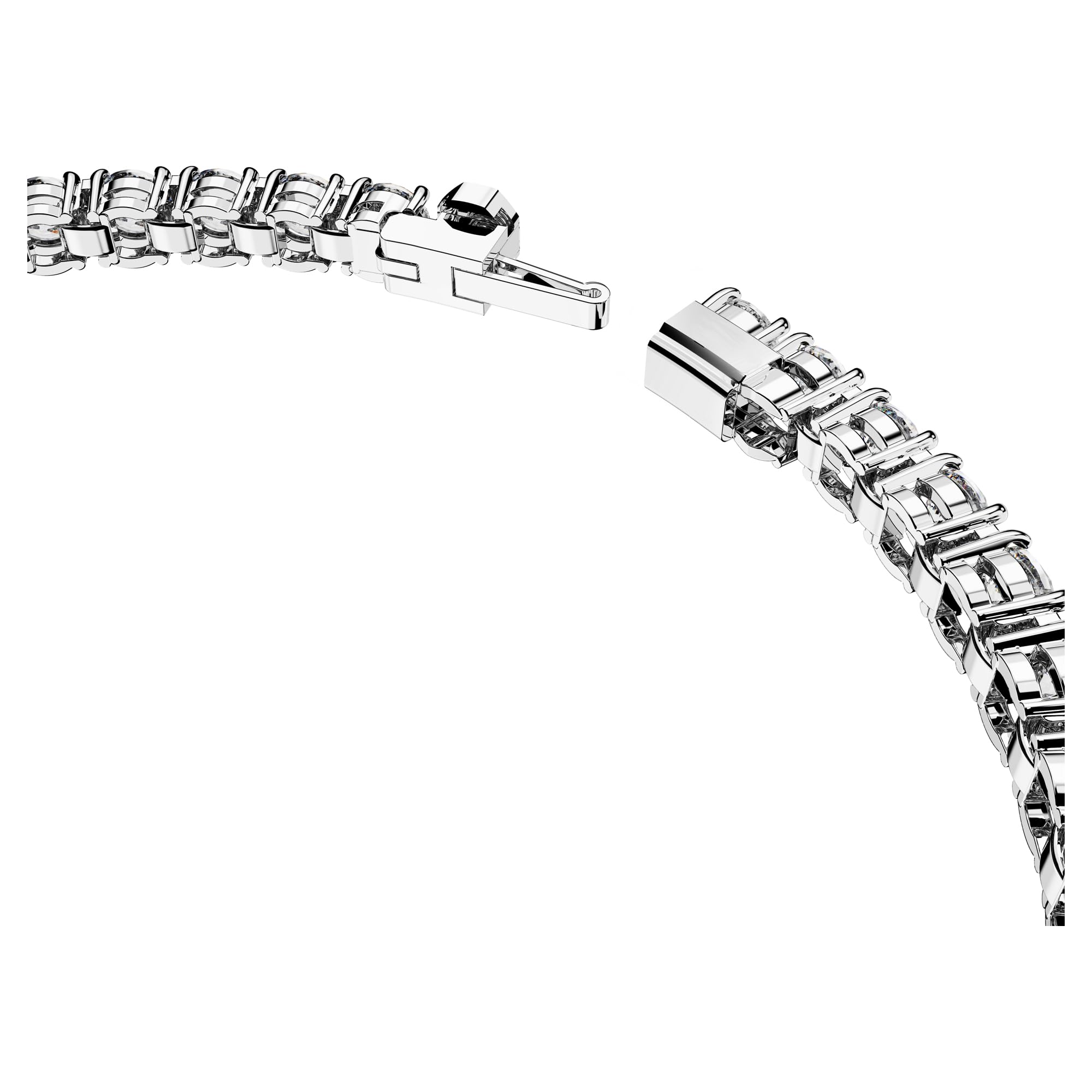 Swarovski Matrix Tennis, Rhodiniertes Armkettchen mit Strahlenden Swarovski Kristallen