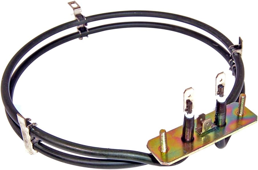 SPARES2GO 2 Turn Heating Element for Belling Fan Oven (2000w