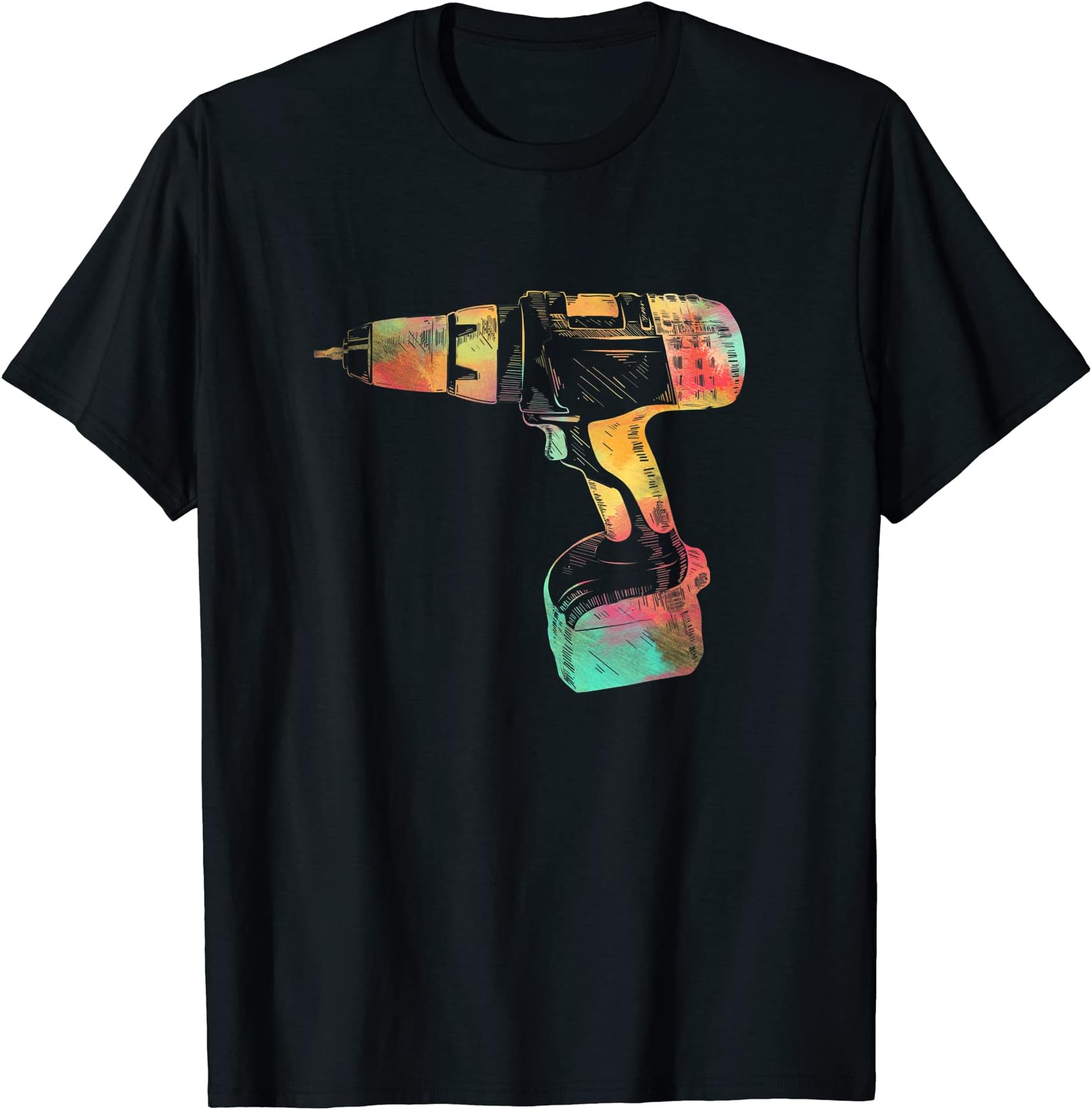 Handyman DIY Gifts Men Women Colorful Cordless Screwdriver T-Shirt