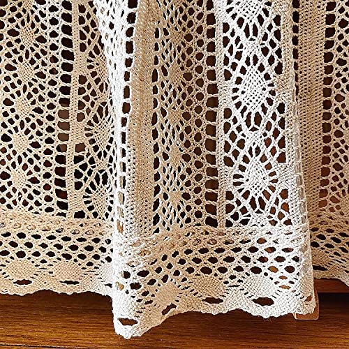 Rideaux de cuisine macramé contre le vis-à-vis Valinte beige - 6
