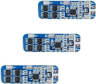 Comidox 3S 12V 10A 18650 Lithium Battery Protection Board BMS Li-ion Charger Protection Module Anti-Overcharge/Over-Discharge/Over-Current/Short Circuit 3Pcs
