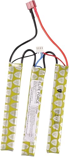 Elite Force - Batería de Airsoft para pistolas eléctricas BB de 0.236 in, 11.1 V Lipo 1200 mAh, Tri-Panel - Deans
