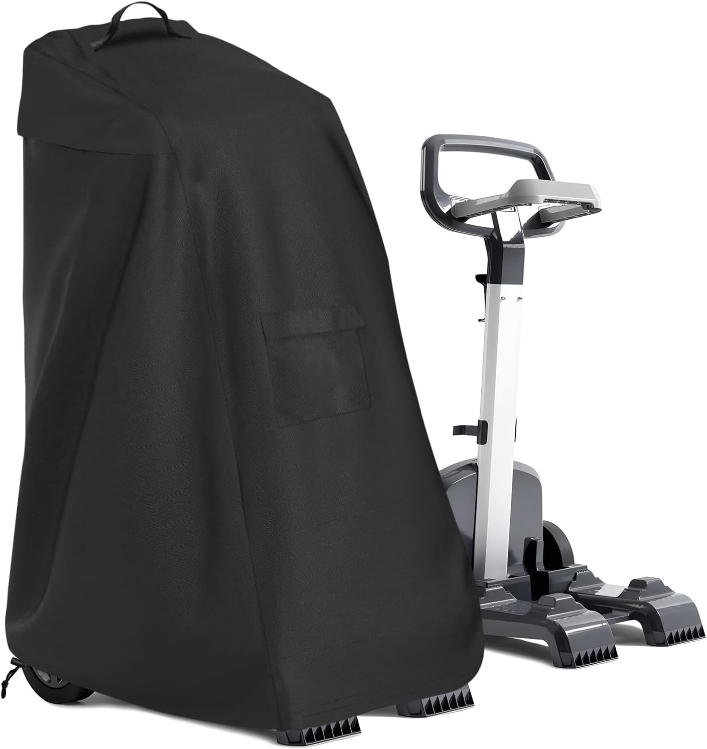 Robotic Pool Cleaner Cover Caddy Cover with Windproof Elastic Drawstring Waterproof and Dustproof Compatible with Most Robotic Pool Cleaners 22" L x 26" W x 42" H Black