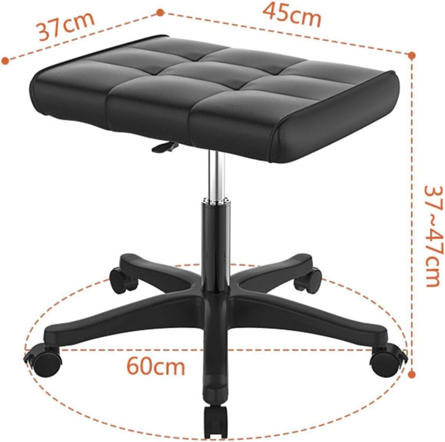 Amazon.co.jp: 回転椅子 正方形 回転椅子 キャスター付き 回転