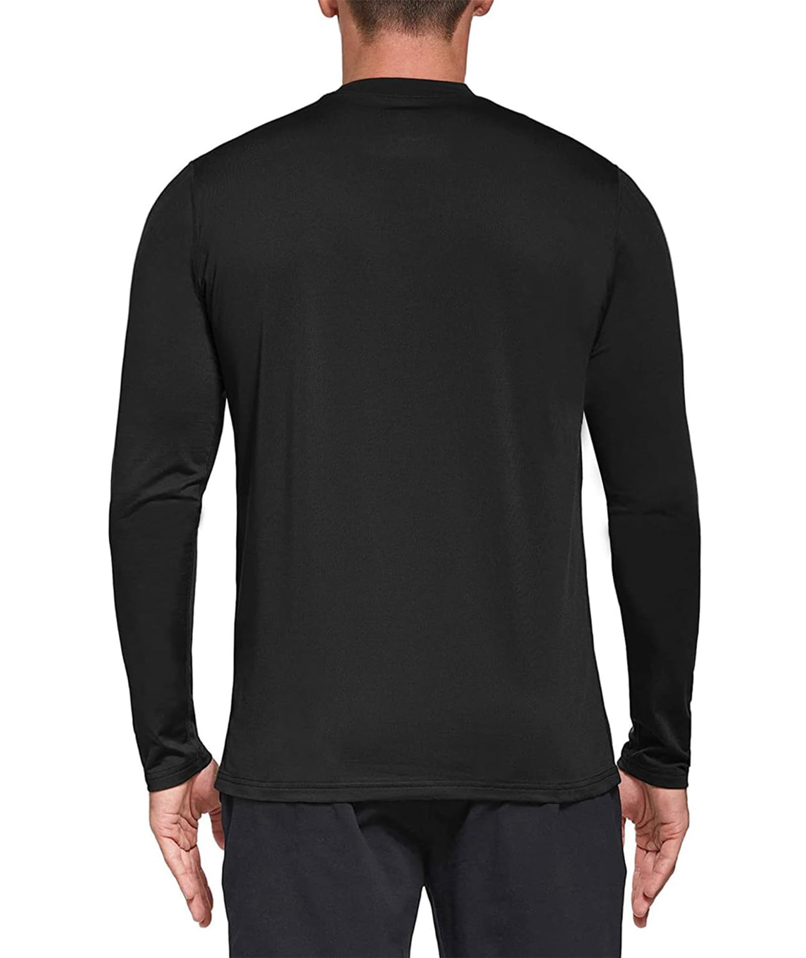 Paquete de 1, 3 o 5 Camisetas de Manga Larga para Hombre, Ajuste seco, protección Solar UPF 50+, Camisetas atléticas para Gimnasio y Entrenamiento para Correr