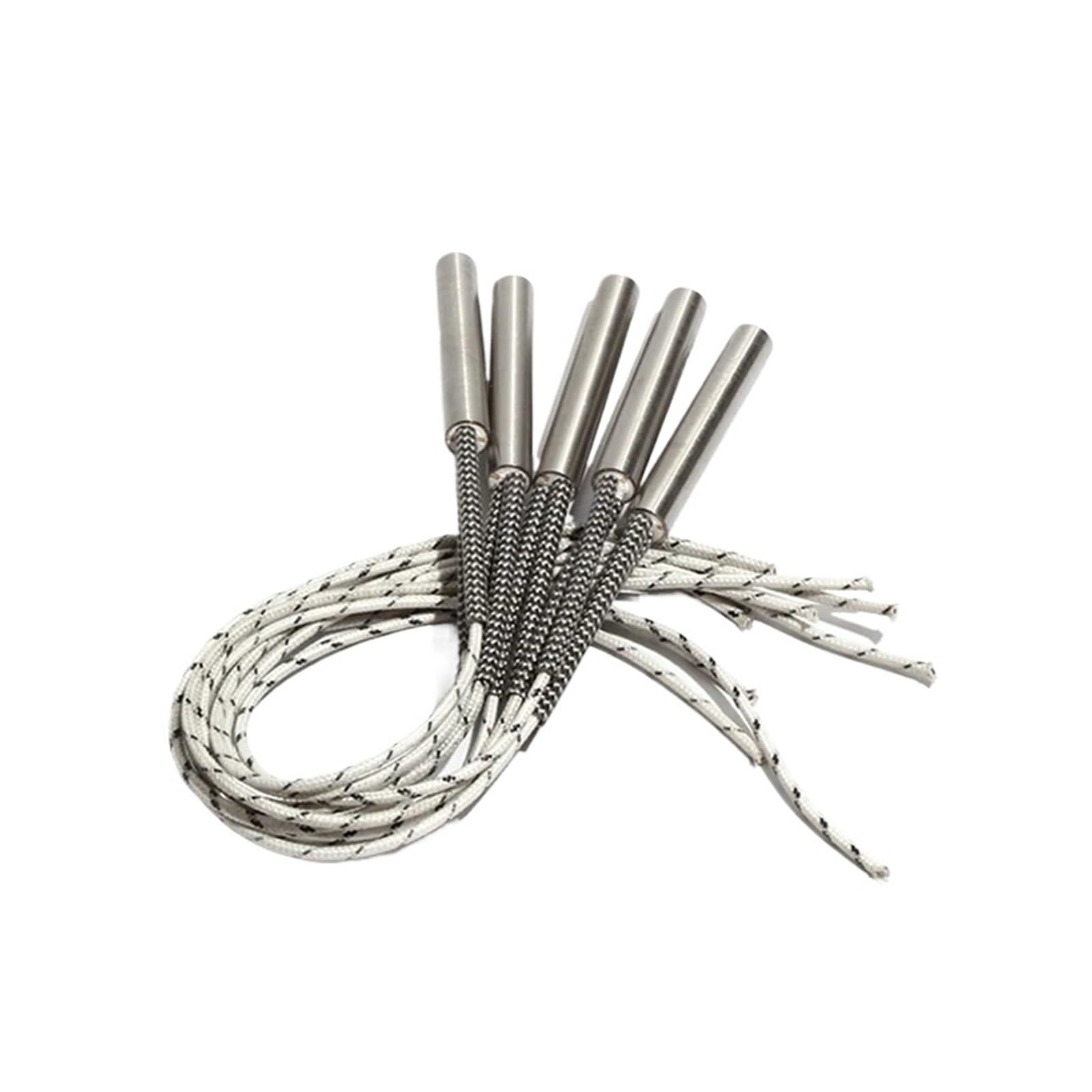 Grzejniki nabojowe 5 sztuk 12 mm 80 ~ 95 mm 316SUS rurowy podgrzewacz rurowy 110V/220V/380V wkład grzewczy 400W / 420W / 450W / 460W element elektryczny (110V, 400W 12x80mm (DxL))