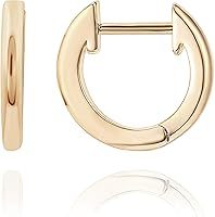 PAVOI 14K Gold Plated Huggie Earrings for Women - Dainty Ear Cuffs & Small Gold Hoops, Hypoallergenic Trendy Jewelry