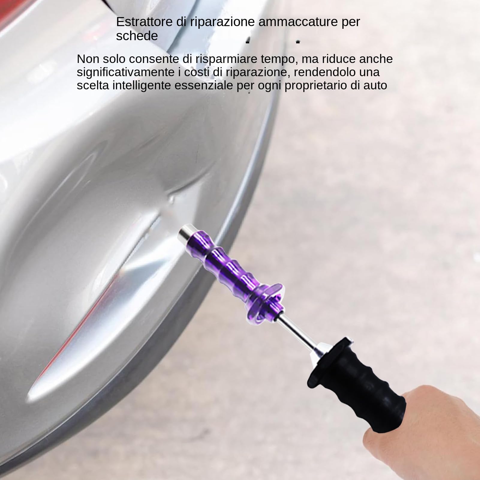 Generico Strumento per per carrozzerie Auto - Kit per estrarre in | Alluminio, linguette per rimozione per Auto, Dispositivo per Riparazione Colla a Freddo, restauratore profe
