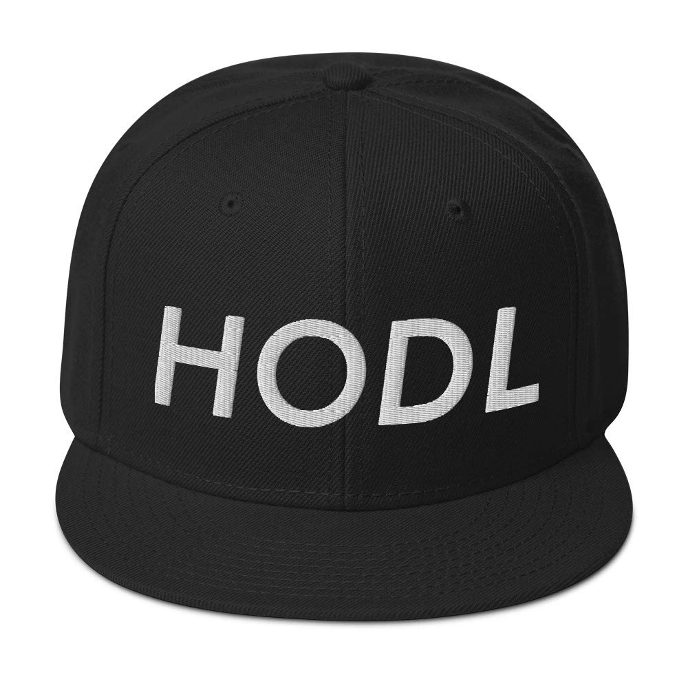 Hogue WS LLCCrypto Meme HODL Hat (Embroidered Wool Blend Snapback Cap)