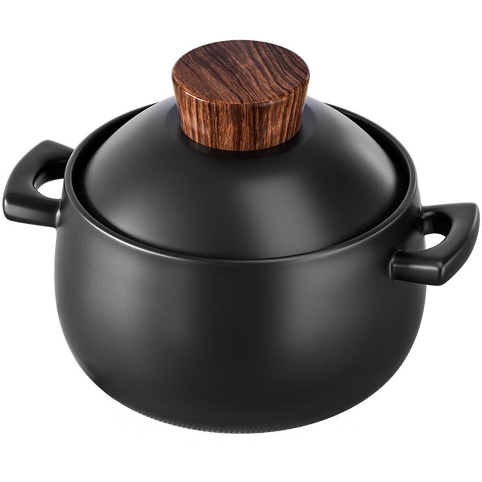 VHJdtE Ceramic stew pots, Small Copper Saucepans Casserole Clay Stockpot with Lid Heat(4.5L/4.1Quarts)