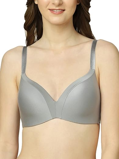 Triumph International Padded Sports Bra for Women | Minimizer 34C, Stone Grey | Full Coverage Cut and Sew Design | Comfort...