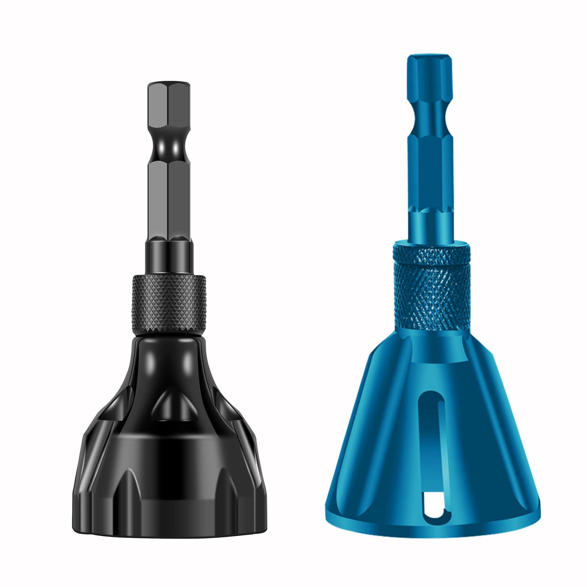 2 Pieces Deburring Chamfering Tool, Hex Shank External Chamfer Drill Bit Quick Release Bolt Repair Tool, for Steel Copper Brass Plastic