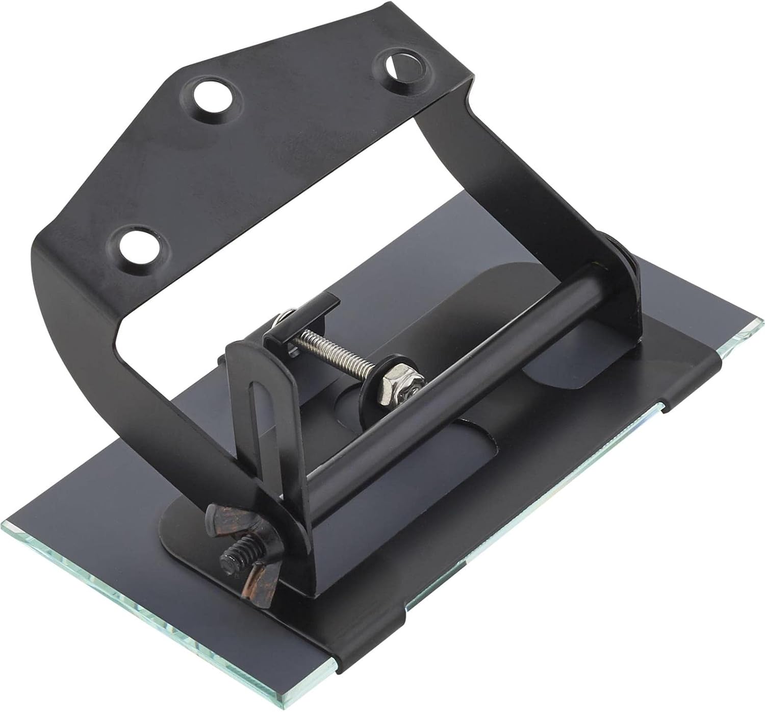 Speedway Motors Closed Car Interior Rear View Mirror Compatible With 1928-1929 Ford Model A Black Steel Bracket Street Rod Inside Mirror 5 x 2.75 Inch