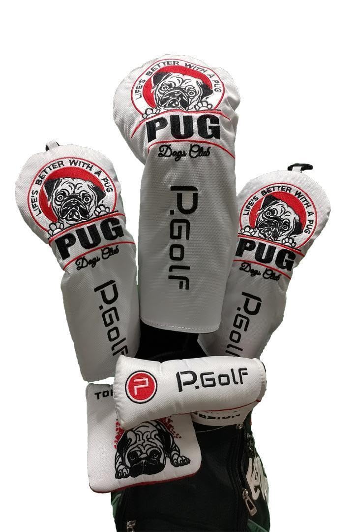 Amazon.co.jp: P.Golf パターカバー ヘッドカバー パグデザイン
