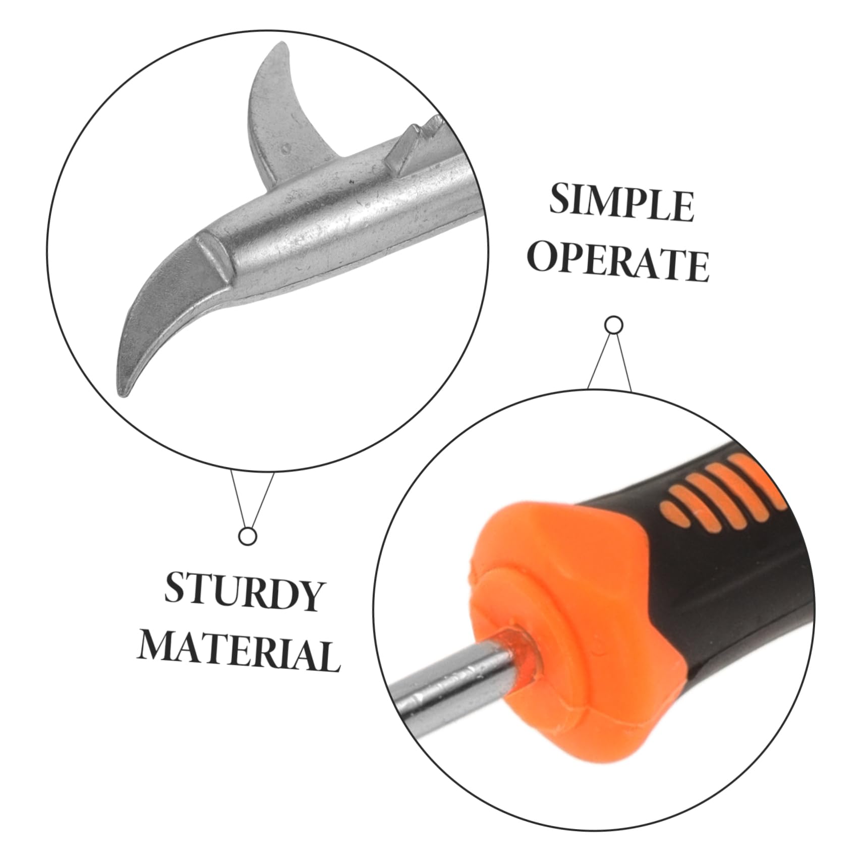 Cabilock 2pcs Car Tire Cleaning Hook Tire Hook Stone Tool Gravel Long Reach Stone