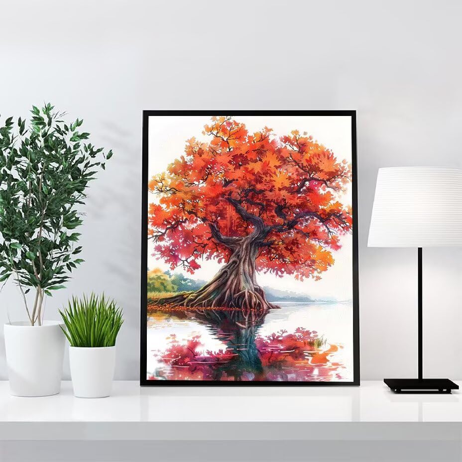 Diamond Painting Arbre coloré pour sublimer votre salon, kit complet DIY 40x50cm - 3