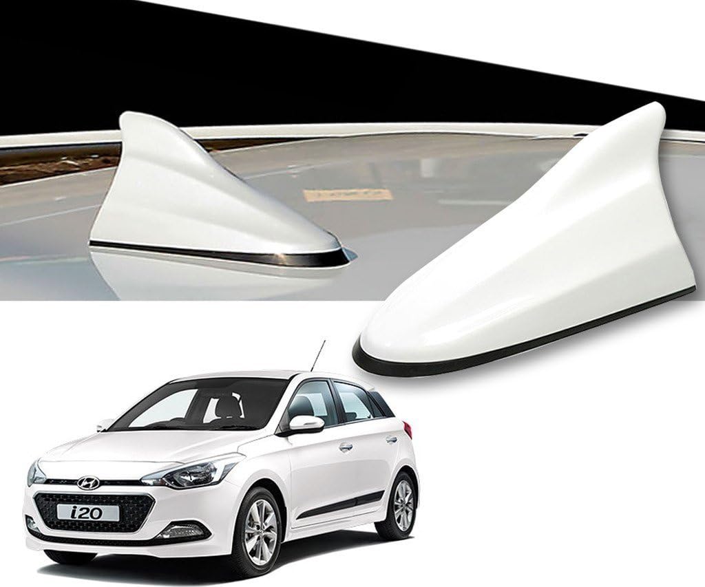 SARTE LOWRENCE White Shark Fin Replacement Signal Receiver Antenna for Hyundai I20 Elite (Medium)