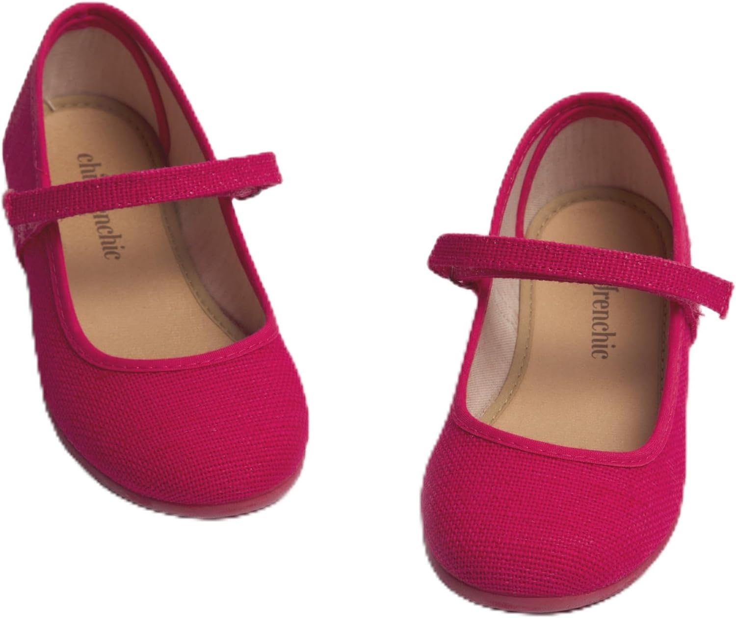 Childrenchic Mary Jane Shoes for Girls – Classic & Comfortable Dress Shoes for Toddlers & Kids – Perfect Flats for School, Play, and Special Occasions (Canvas)
