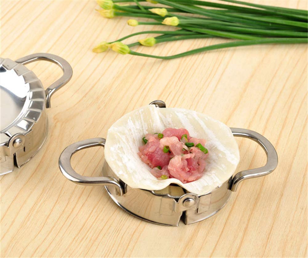 2 Moules à Raviolis En Inox - Grand Et Petit Format - Pour Dumplings, Chaussons, Empanadas - Ustensile Cuisine
