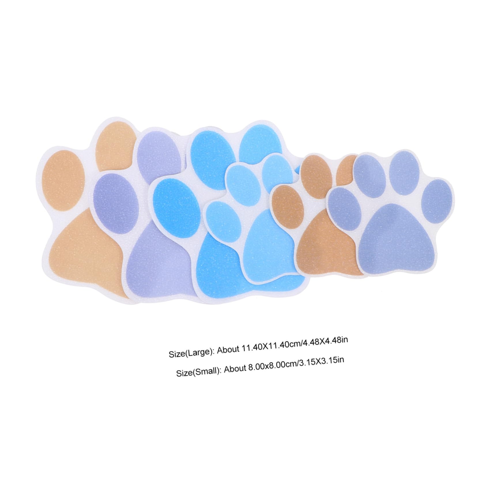 PRETYZOOM 6Pcs Dog Footprint Slip Stickers for Bathtub and Wall Decor High Strength Paste Pads Creative Design for Safe Bathroom Use Adorable and Functional Home