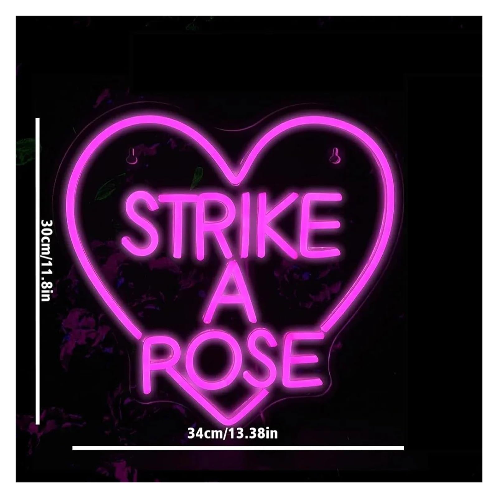 Scritta luminosa "STRIKE A PIOSE" Per Insegne Al Neon A, Decorazioni Per Soggiorno E Attività, Per Camera Da Letto, Sala Da Pranzo E Appassionati Di Arredamento Per La Casa
