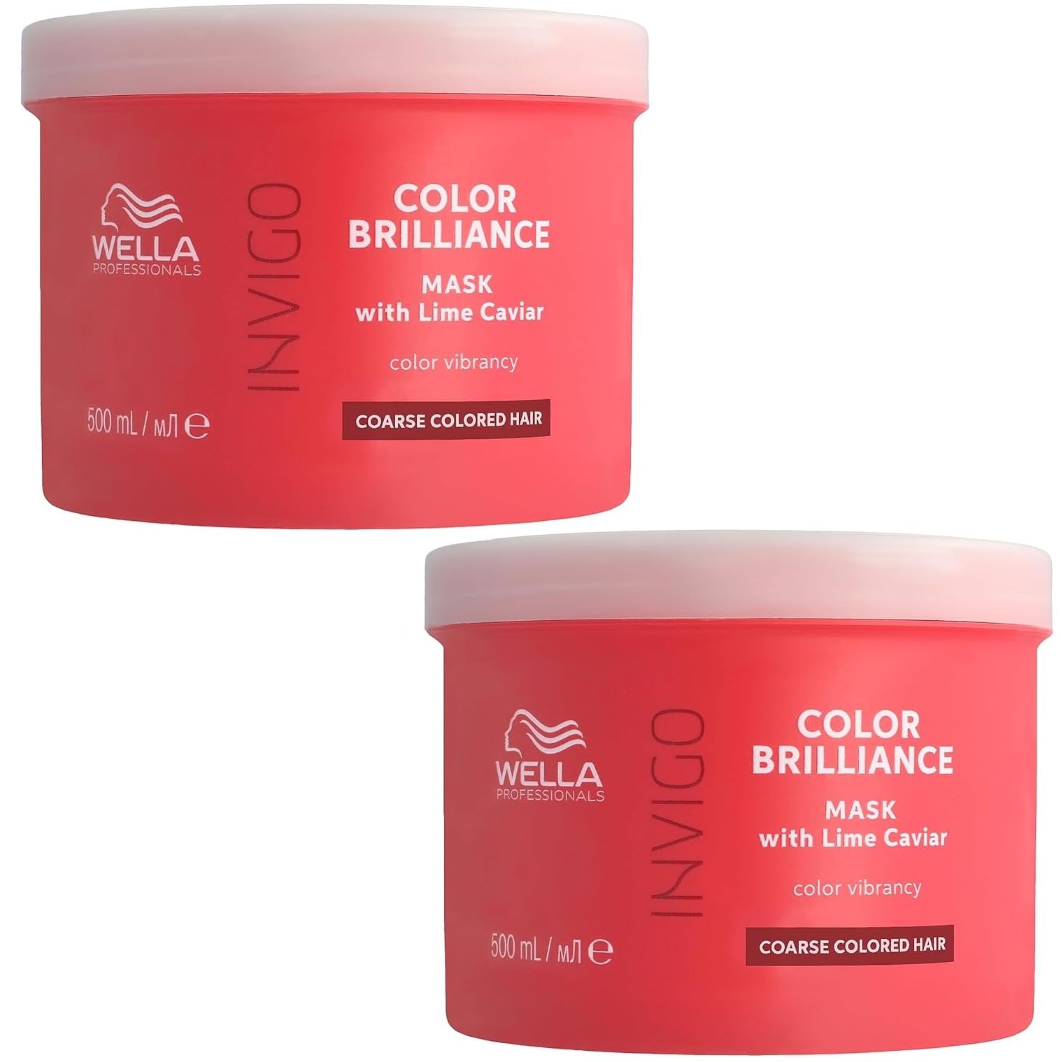 2er Wella Professionals Invigo Color Brilliance Vibrant Color Mask Coarse, 500ml