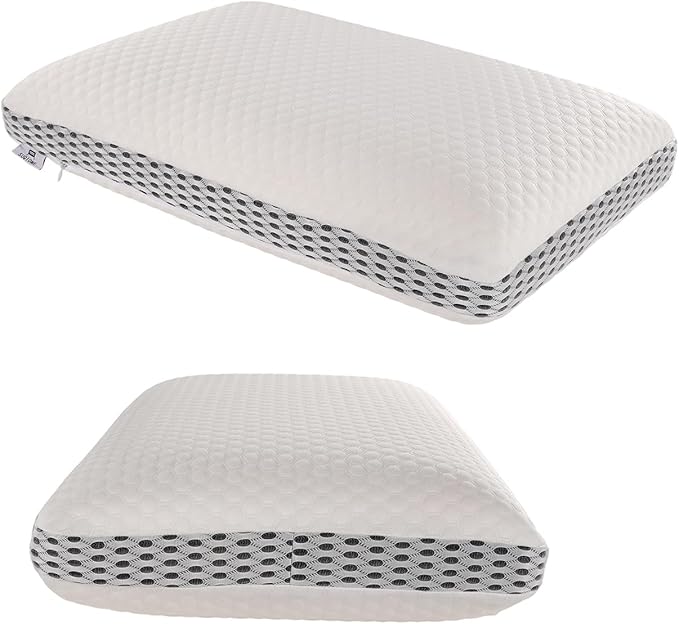 Almohada Memory Foam Delgada Tamaño Estándar con Funda Lavable miniatura 5