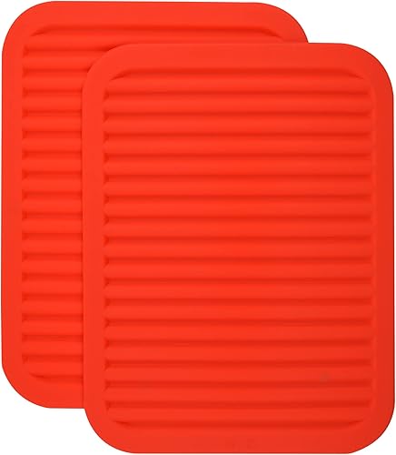 SPUVGVC Salvamanteles de silicona para platos calientes, tapete de salvamanteles para cocina, tapete versátil para ollas y sartenes calientes,