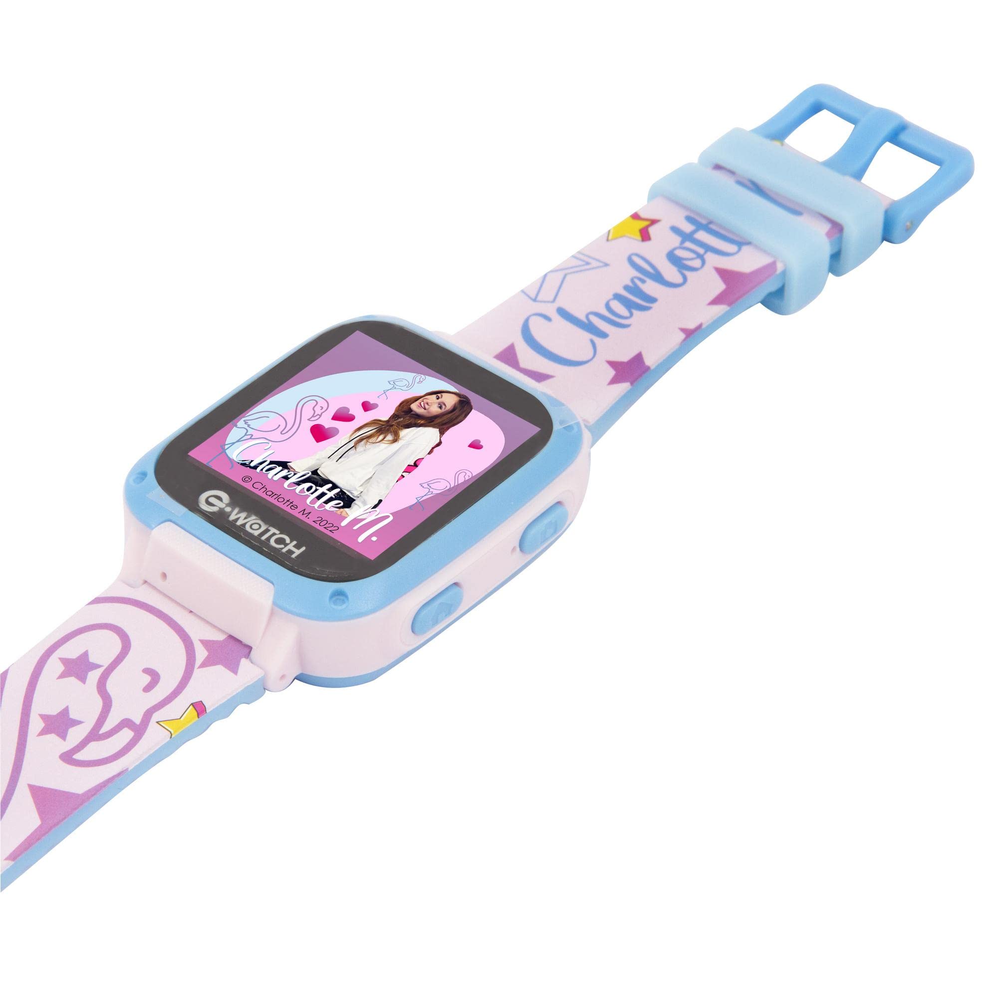 Giochi Preziosi E-Watch - Charlotte, Playwatch Per Bambini, Orologio Con Tante Funzioni Per Portare Sempre Con Te La Tua Webstar Preferita, Per Bambini A Partire Dai 4 Anni, EWC00000