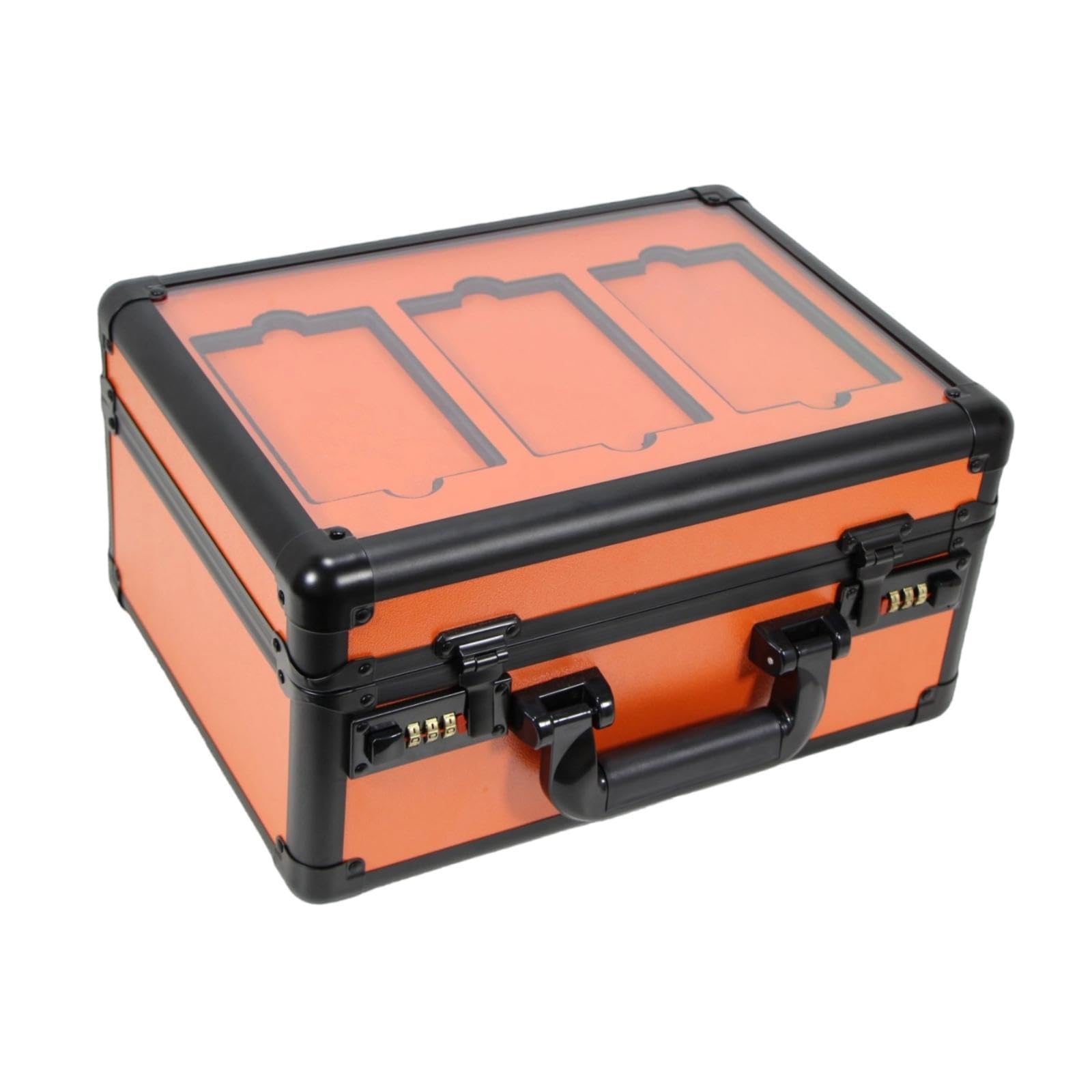 Scatola Porta Carte Graded Organizer Porta Card Collezionabili Custodia Protettiva Trasportabile con Lucchetto Valigetta Rigida Antiurto in Alluminio
