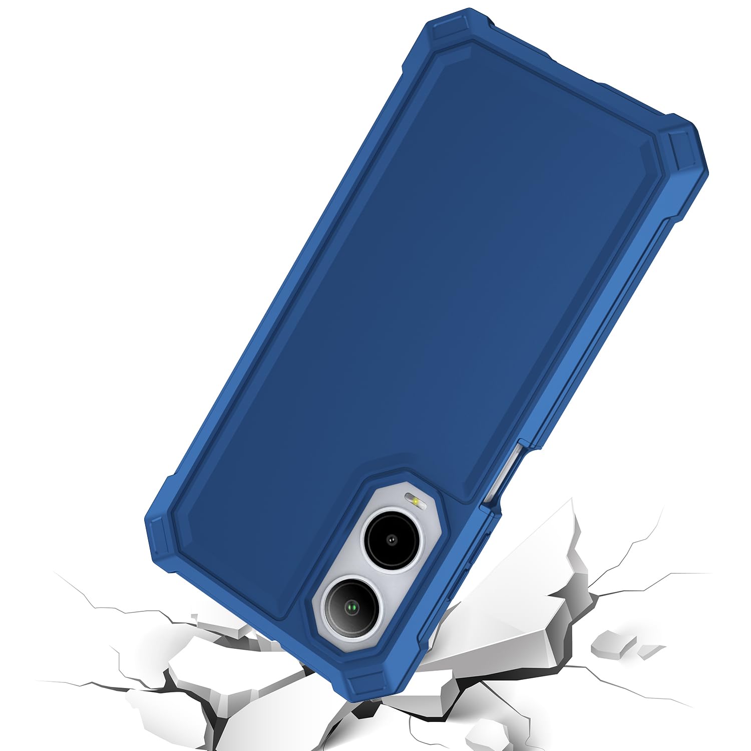 Amazon.com: Cricket Icon 6 Case with Screen Protector, Full Body  Protection, Silicone Frame, Frosted PC Back, Military Grade Cover for ATT  Verge/Cricket Icon6 Blue : Cell Phones & Accessories