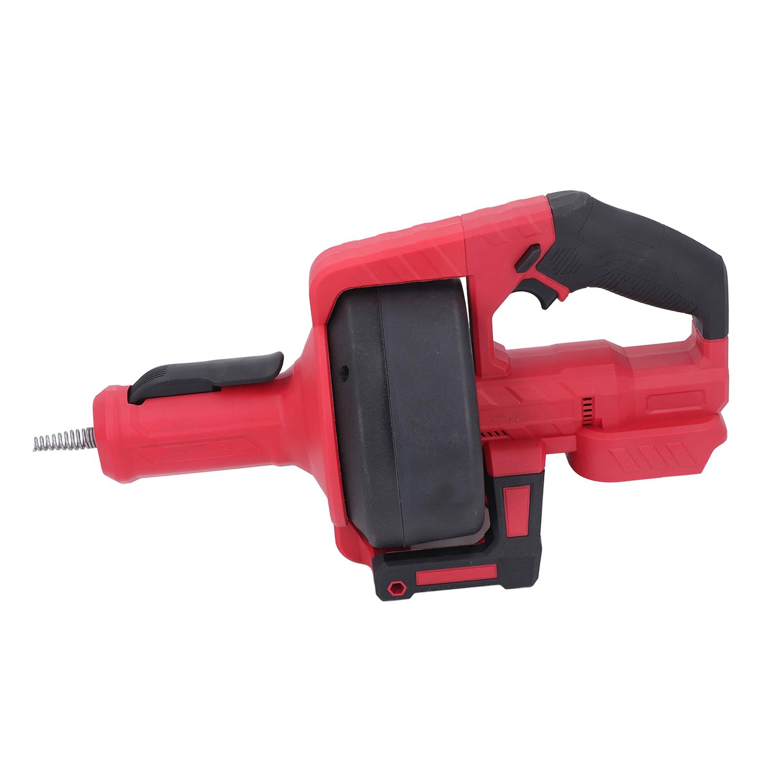 Greensen Desenredador Eléctrico para Tuberías 3/4"–2", Máquina de Desatascamiento con Batería de Litio, Herramienta de Fontanería para Drenaje y Limpieza de Cañerías, Rojo