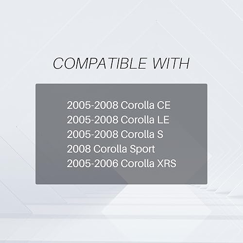 Miniatura 7 de CarPartsDepot Cubierta antiniebla delantera derecha del lado del pasajero 2005-2008 compatible con Toyota Corolla Sedan 5212702170 TO1039107