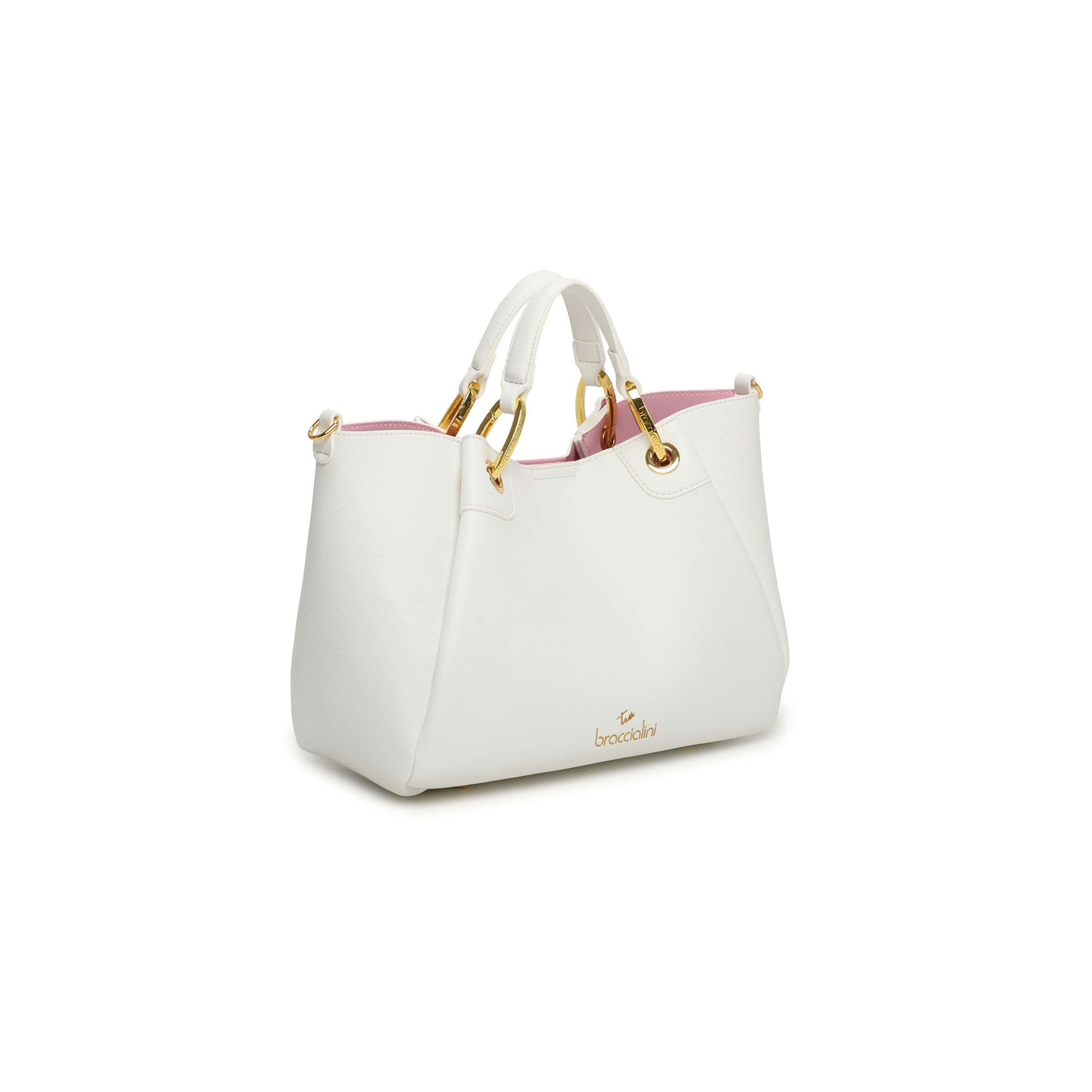 Braccialini Borsa Donna a Mano Amy Media con Pannelli Espandibili