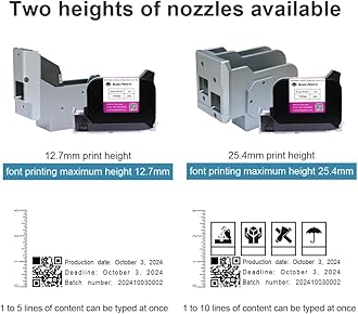PEKOKO LBX2000 Industrial Online Inkjet Printer Automatic Batch Coding & Marking Machine for Date Code,QRcode,Barcode,Logo/Image,Serial Number,High-Resolution Alphanumeric Text Printing on Packages.