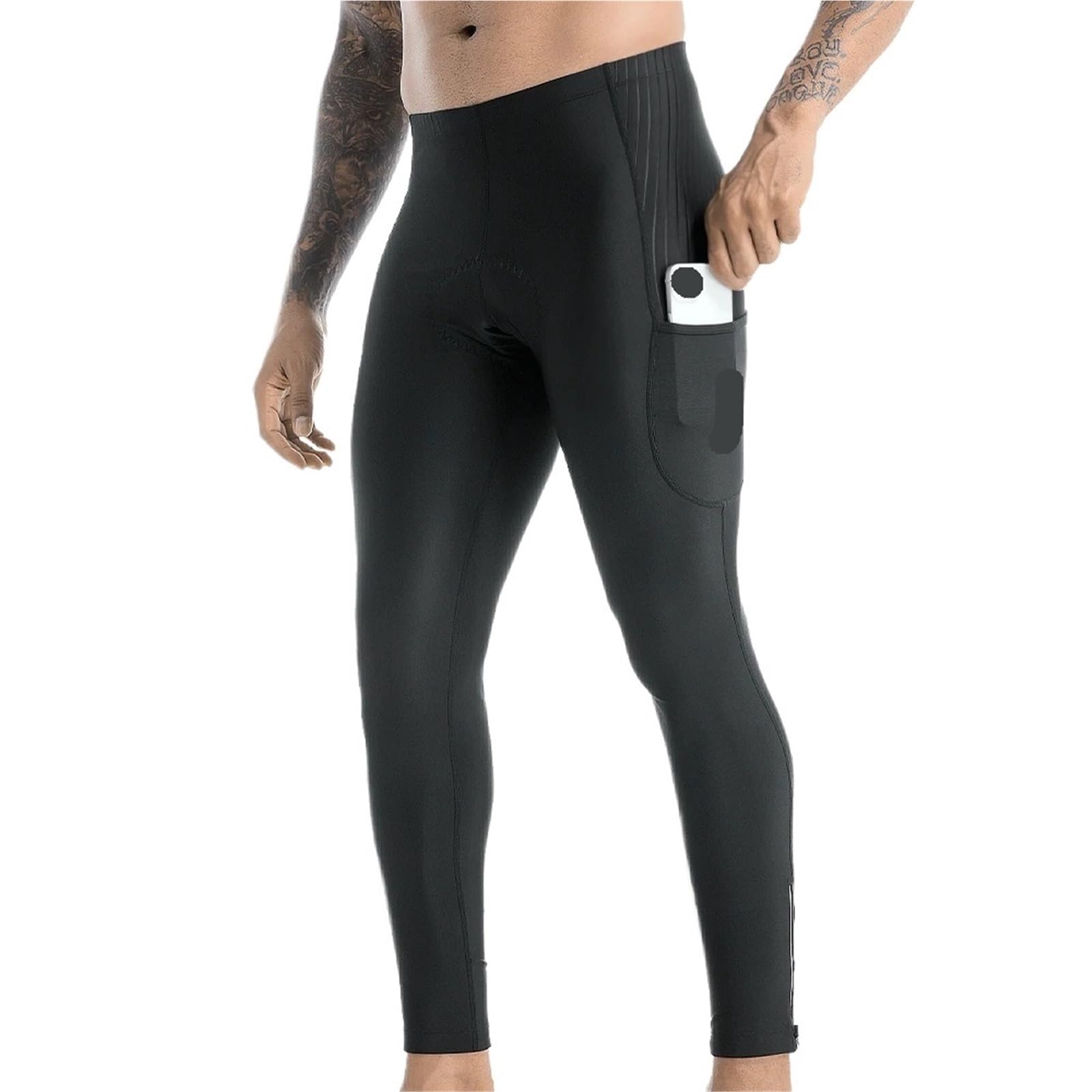 Pantalones Largos De Ciclismo 2 uds Pantalones de Bicicleta 5D Gel Acolchado Medias de Ciclismo Leggings Pantalones Largos de Ciclismo de Carretera de montaña al Aire Libre for Hombre