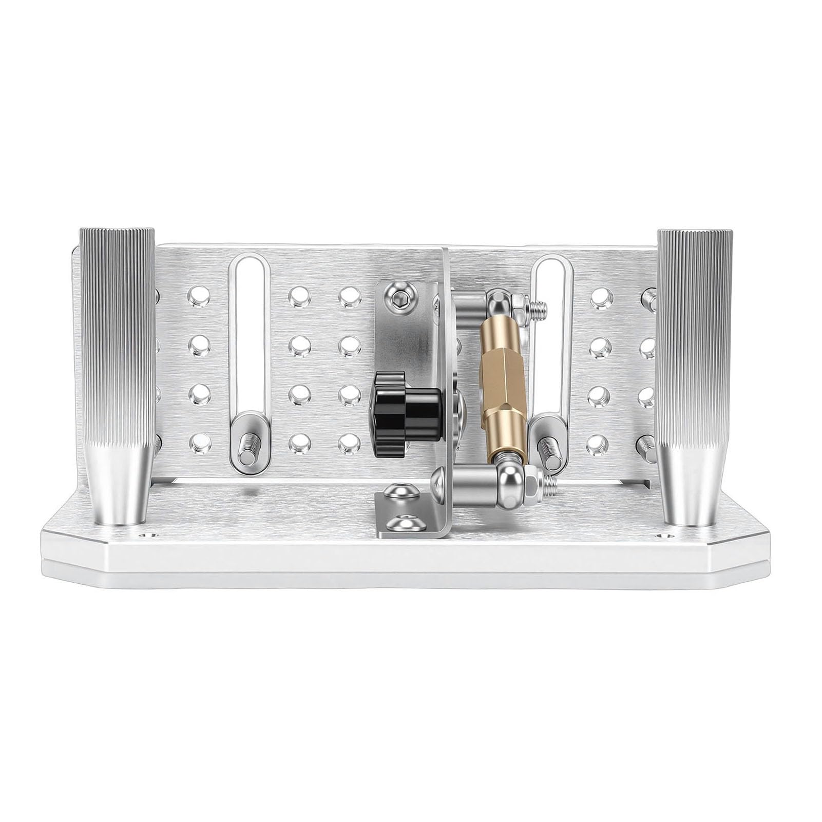 Jiawu Belt Grinder Sharpener Jig Adjustable Angle Sander Machine for Vane/Wing Sharpening with Dual Press Plates Aluminum Alloy ABS Stainless Steel for Woodworking Enthusiasts