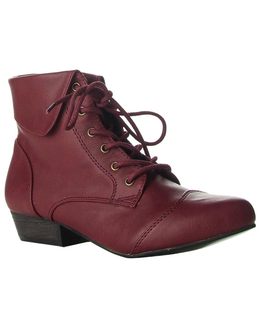 Breckelle's - Ladies Indy-11 Bootie Boot RED (6)