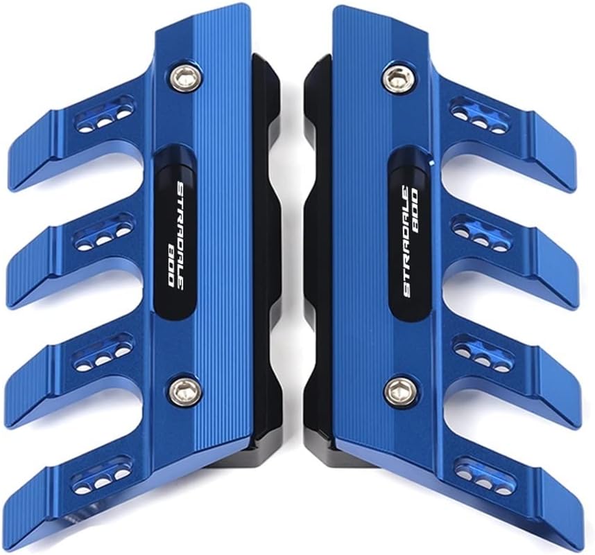 SCUUBE for MV Agusta Stradale 800 Stradale800 Motorcycle Fall Side Guard Front Fork Protector Front Fender Protection Block Side Guard CNC Aluminum Motorcycle Accessories (Color : Blue)