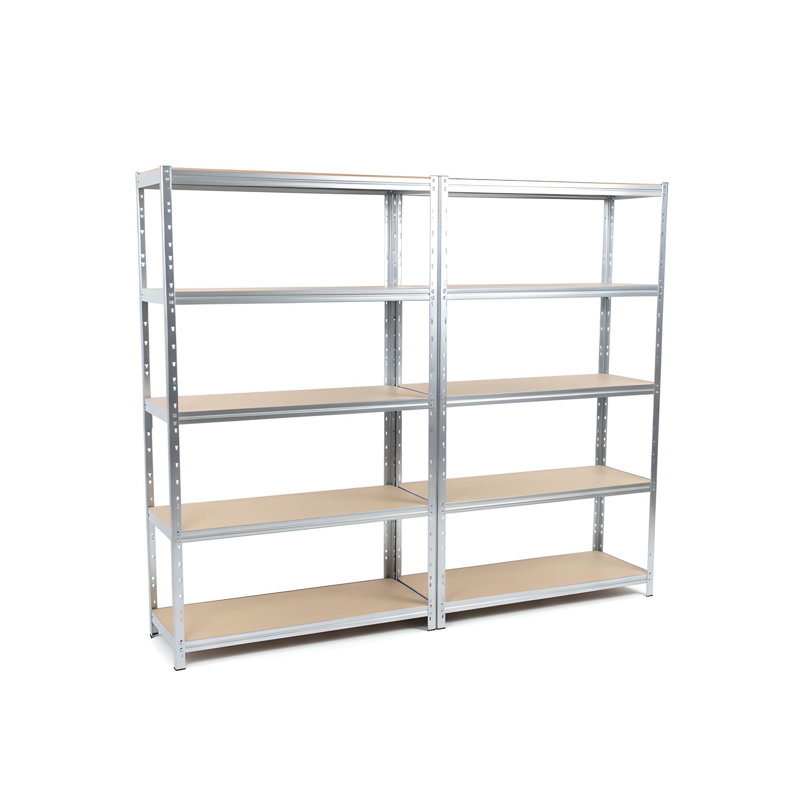 Edsal MuscleRack 5-Tier Heavy Duty Steel Shelving Units Pack of 2 | 180x120x45 cm | 200kg Load Per Shelf (1000kg Per Bay) | 2x Storage Shelves | 5 Tier Garage Shelving (2)