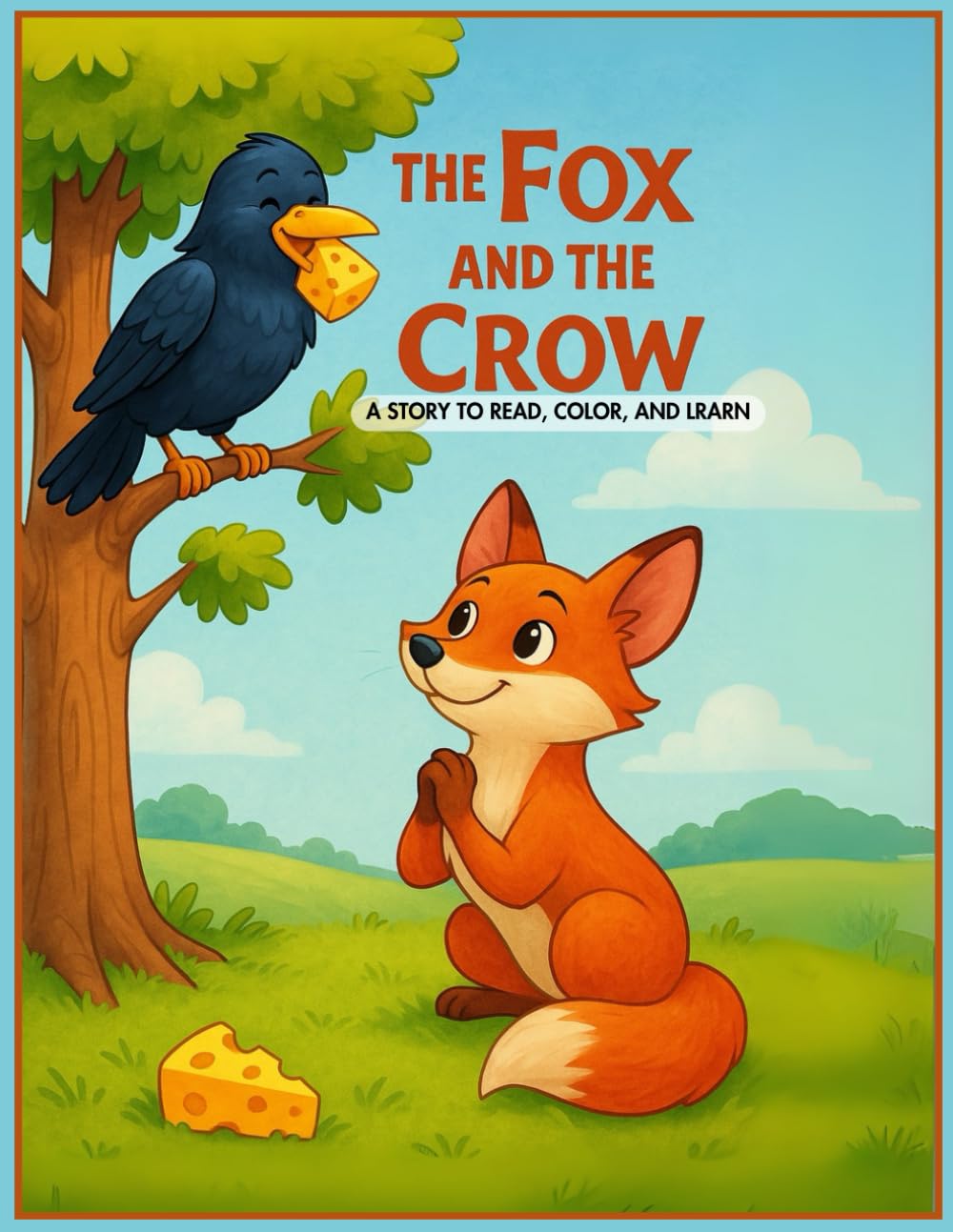 The Fox and The Crow: A STORY TO READ, COLOR, AND LEARN