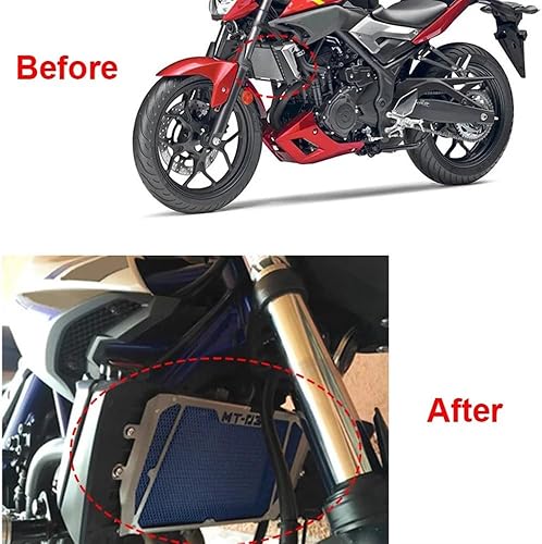 Miniatura 2 de Radiators Guard Motorcycle Radiator Grille Guard Protection Cover Radiator Cover For Ya&maha MT-03 MT 03 2015 2016 2017 2018 2019 2020 2021