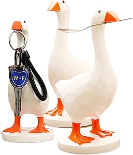 GRAPMKTG Magnetic Goose Key Holder Cute Home Decor Kawaii Room Office Ta...