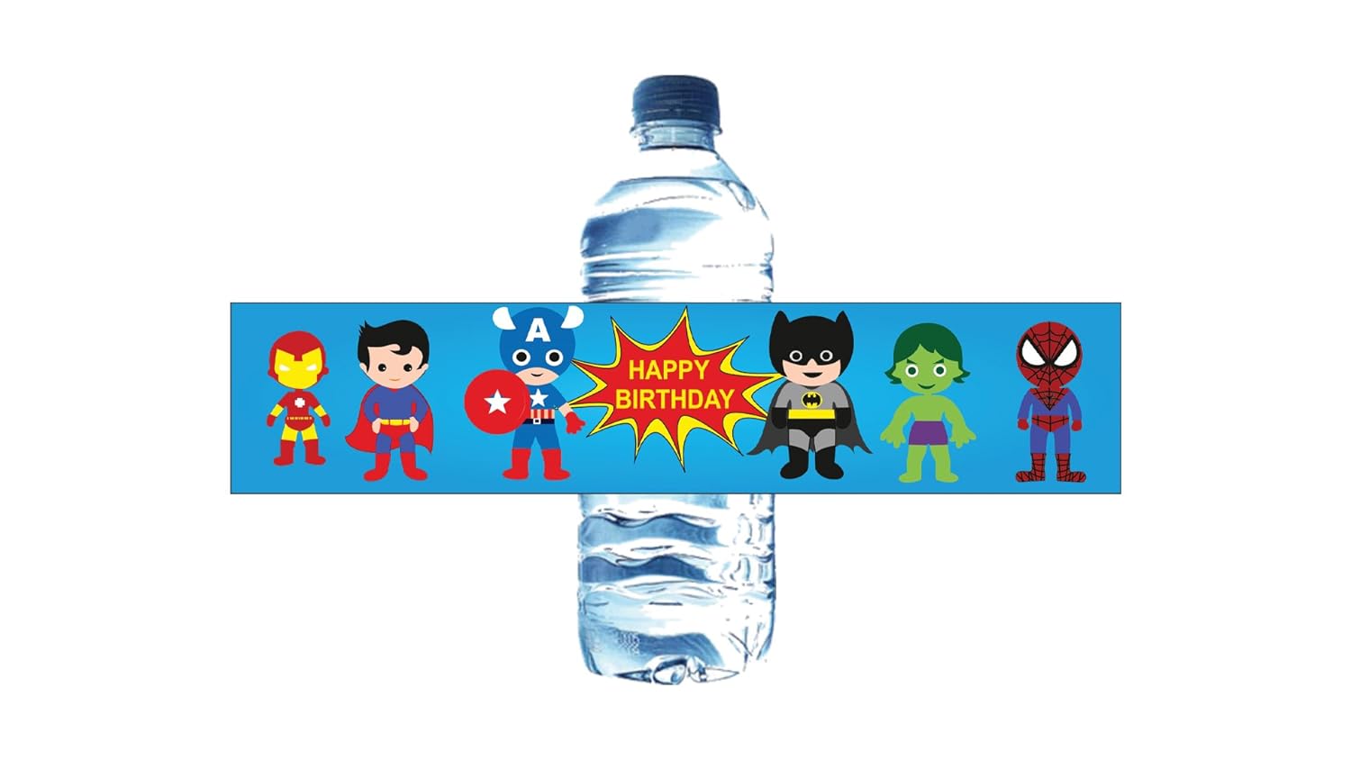 Party Propz Superhero Bottle Wrapper (Set of 12)/Superhero Party